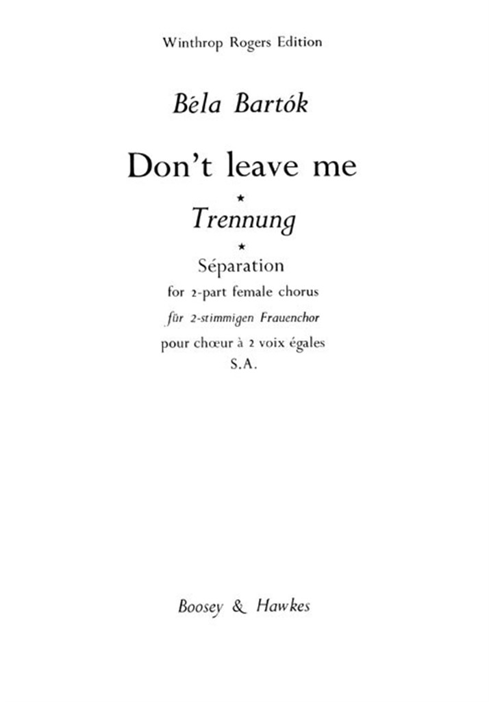 Don't leave me